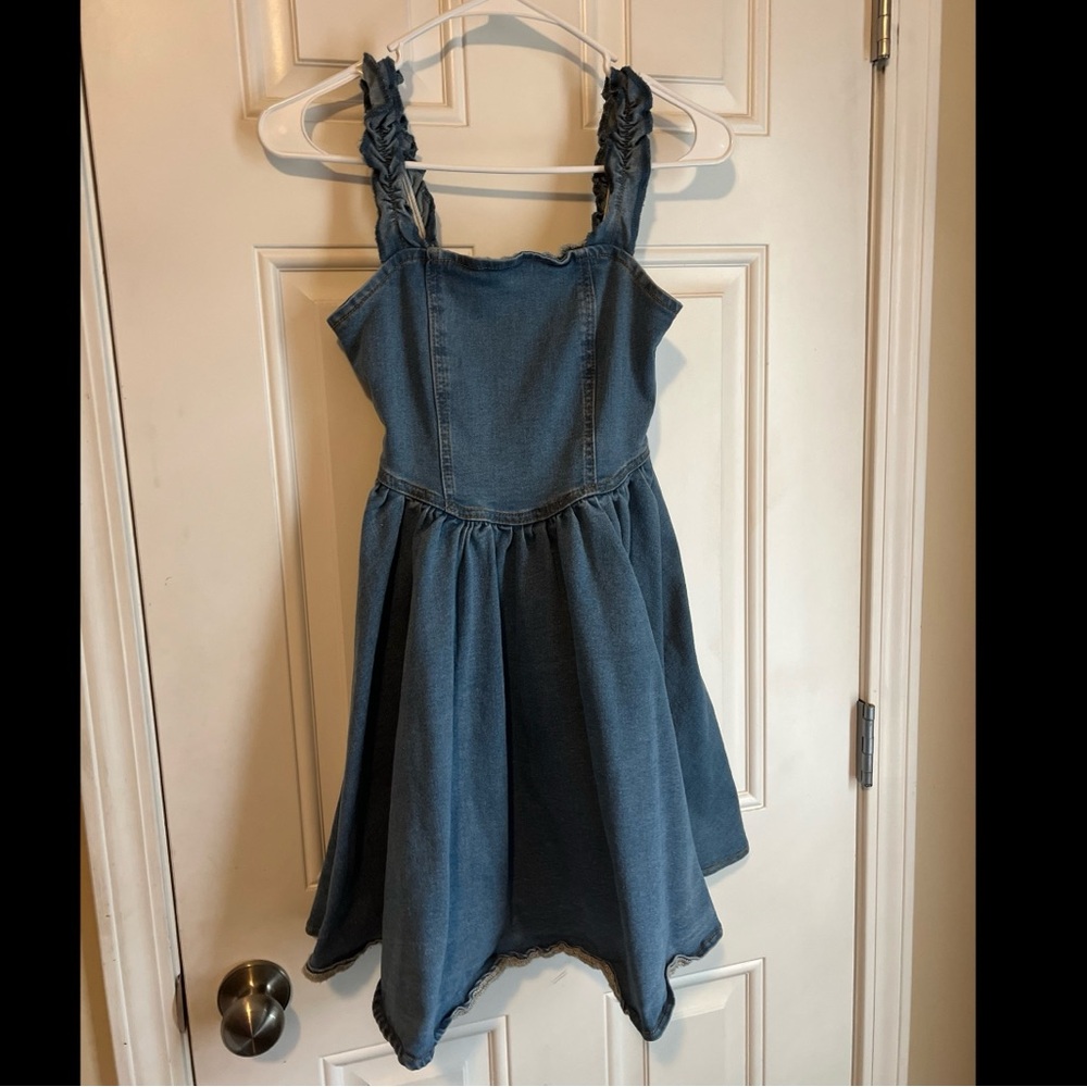 Denim Blue Kids Dress